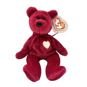 Vintage TY Beanie Baby VALENTINO Beanie Baby Born Valentine's Day 1998